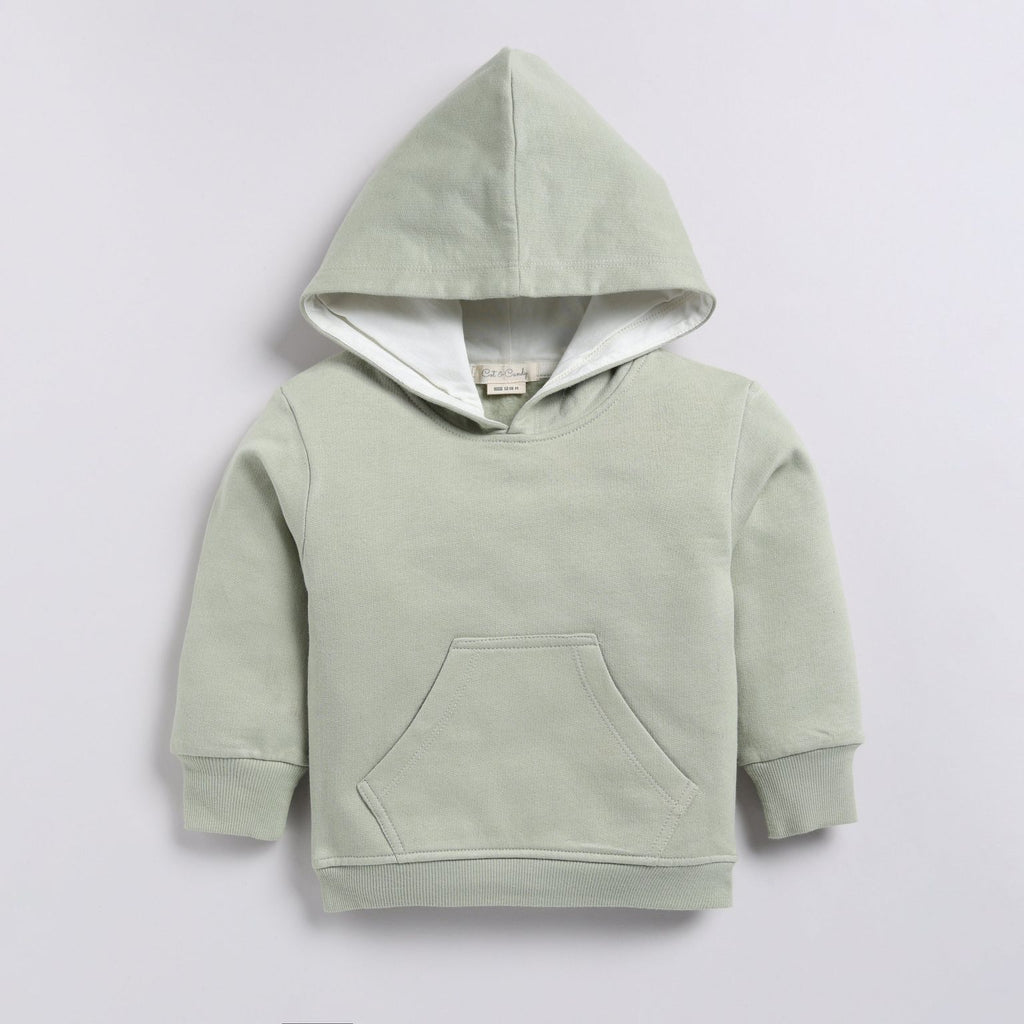 Organic Fleece Hoodie & Jogger Set-Tea