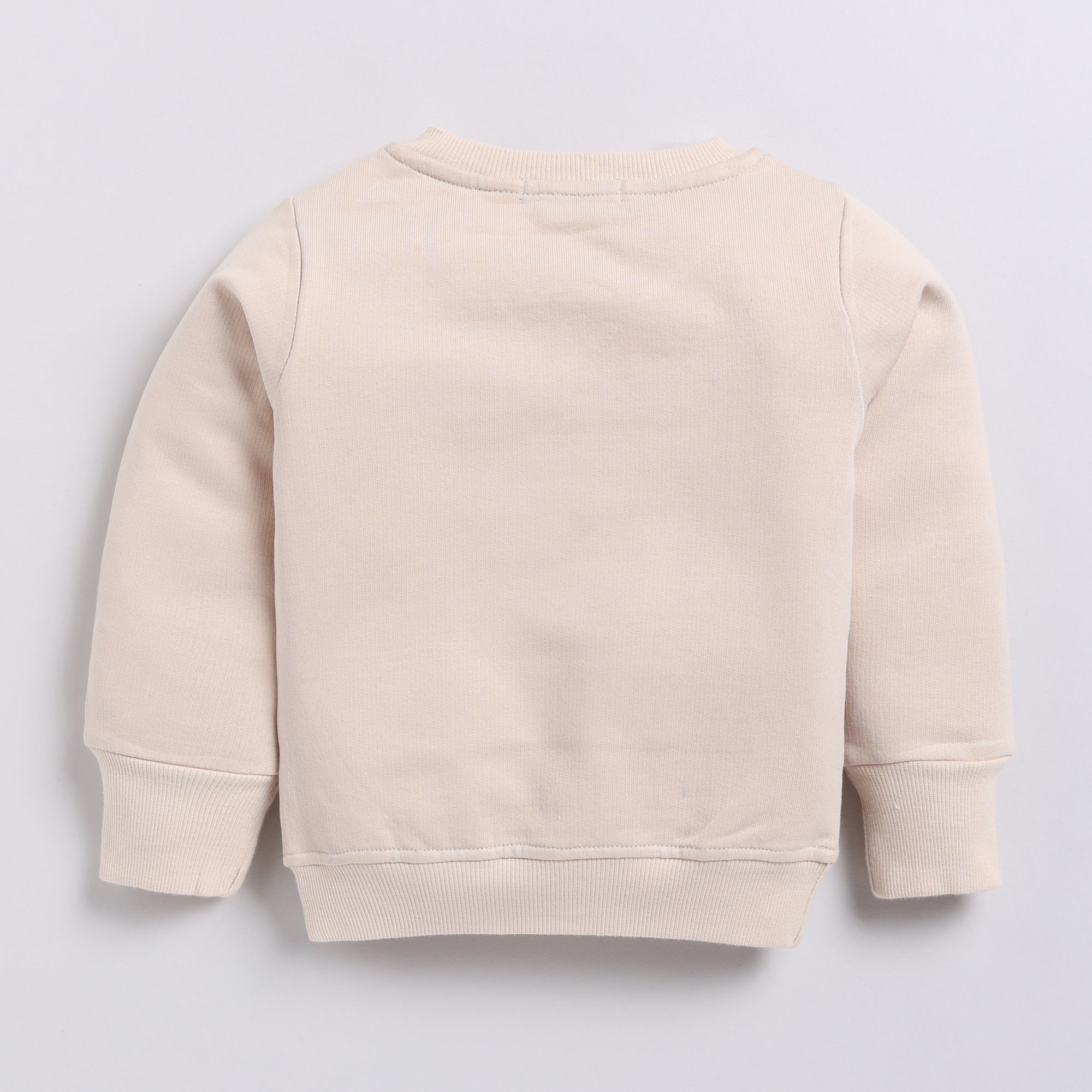 Organic Fleece Over Size Sweatshirt-Almond Peach