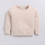 Organic Fleece Sweatshirt & Jogger Set-Almond