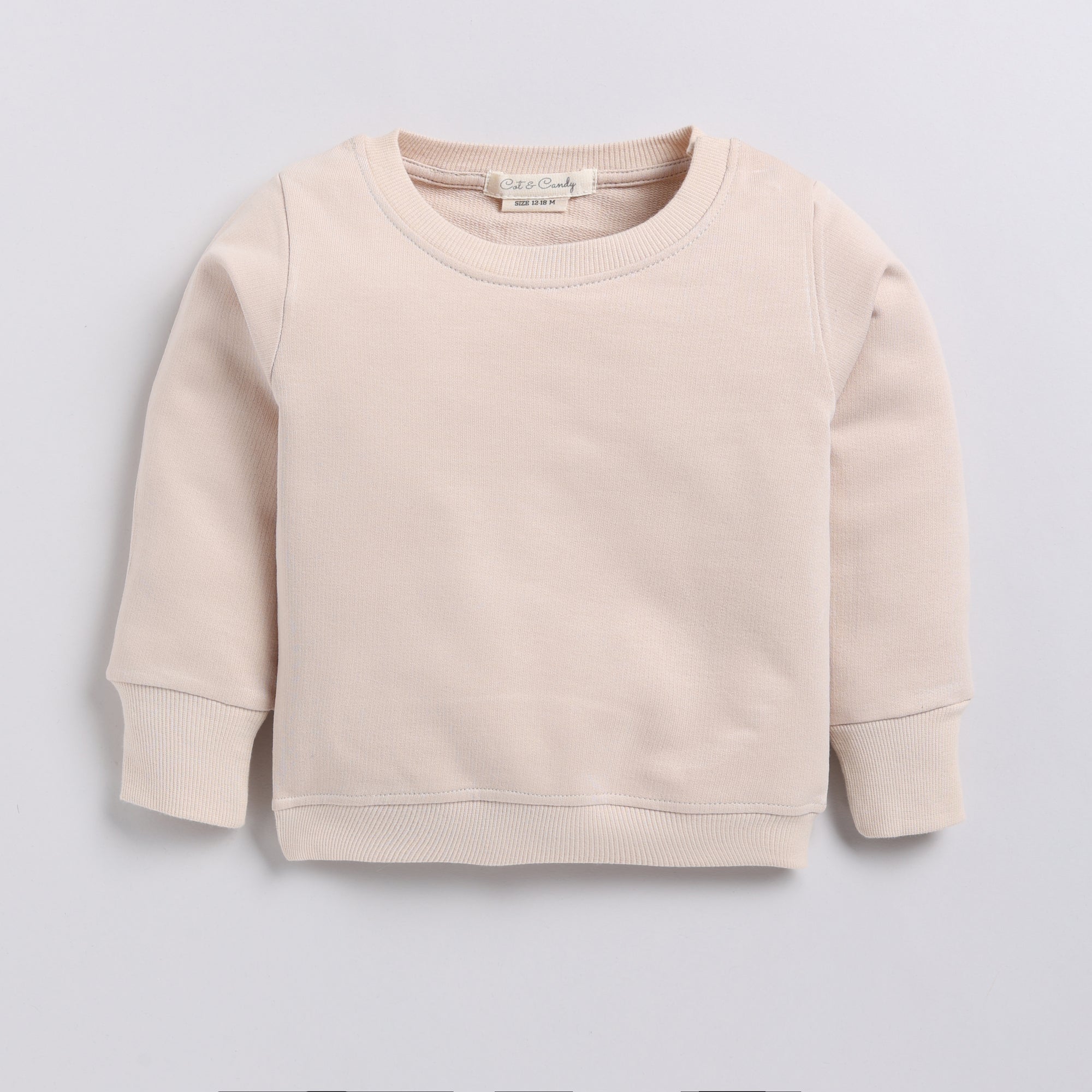 Organic Fleece Sweatshirt & Jogger Set-Almond