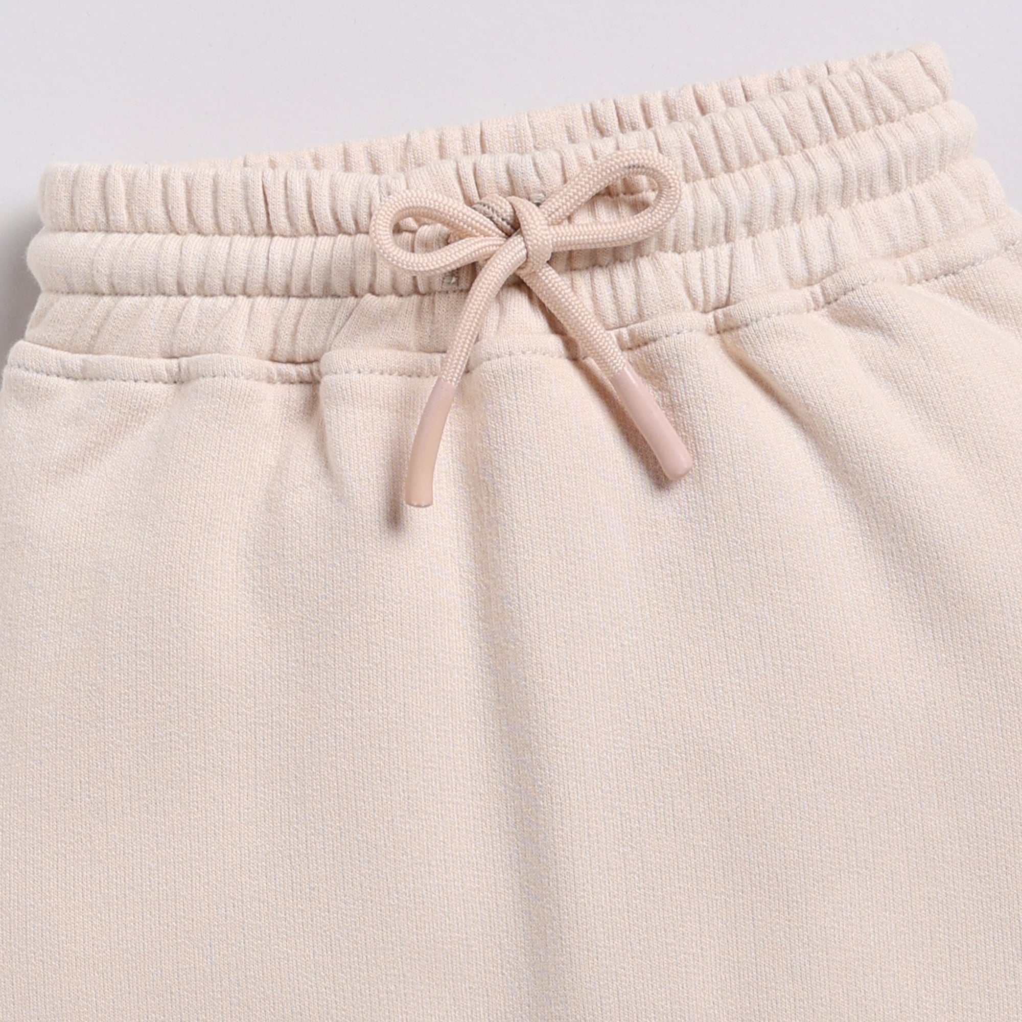 Organic Fleece Sweatshirt & Jogger Set-Almond