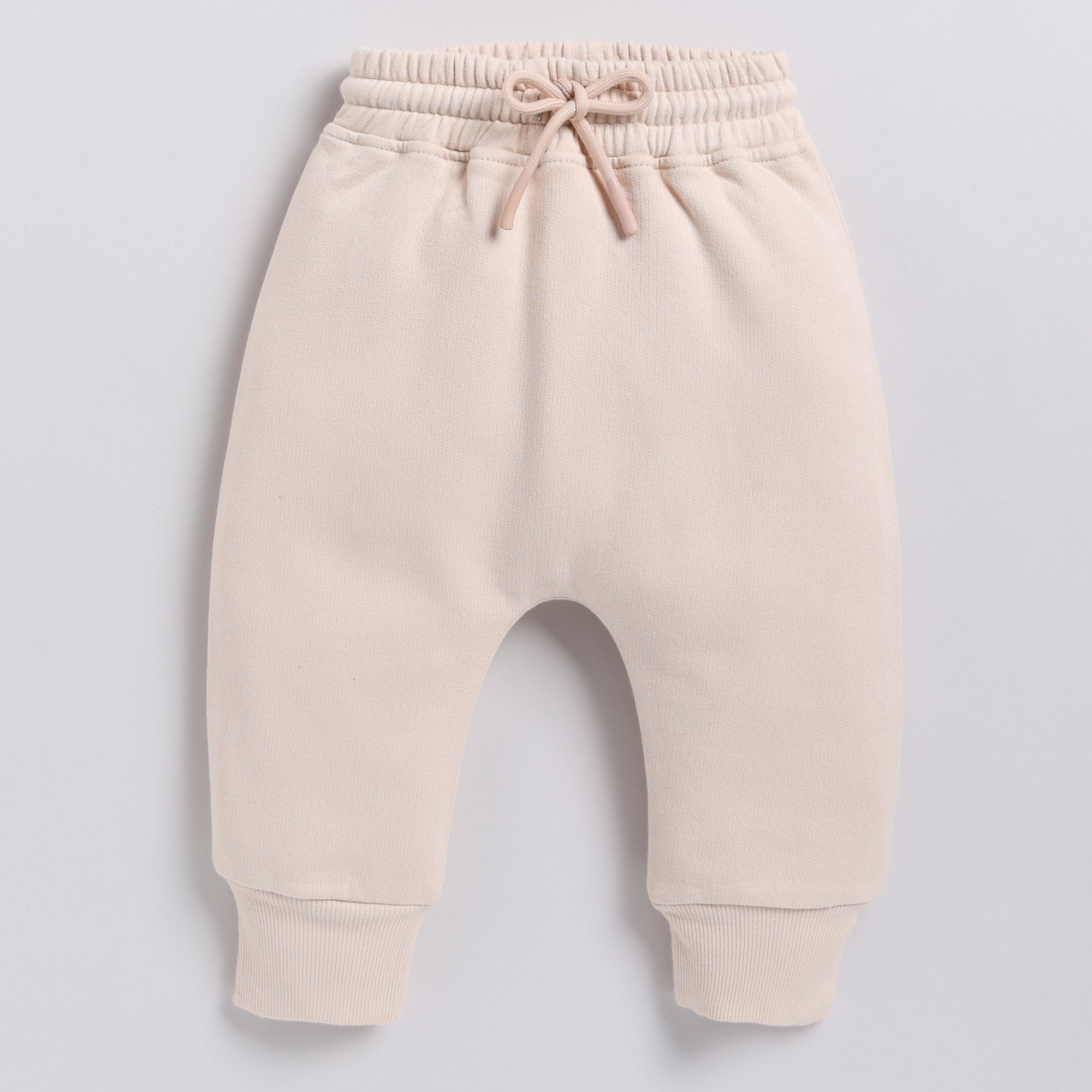 Organic Fleece Relaxed Jogger-Almond Peach