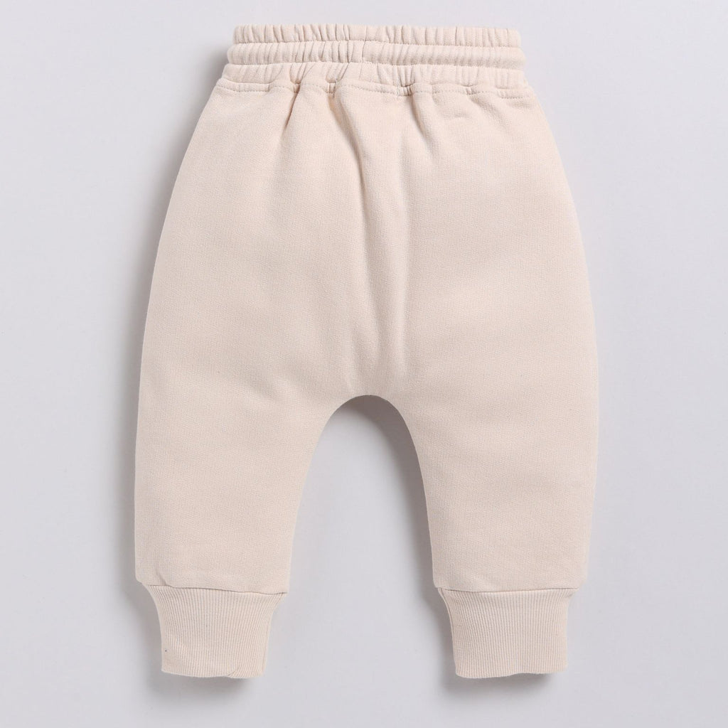Organic Fleece Relaxed Jogger-Almond Peach