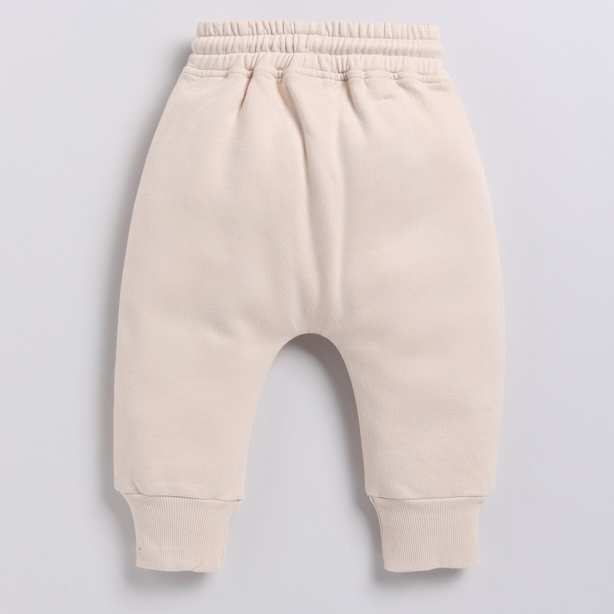 Organic Fleece Relaxed Jogger-Almond Peach