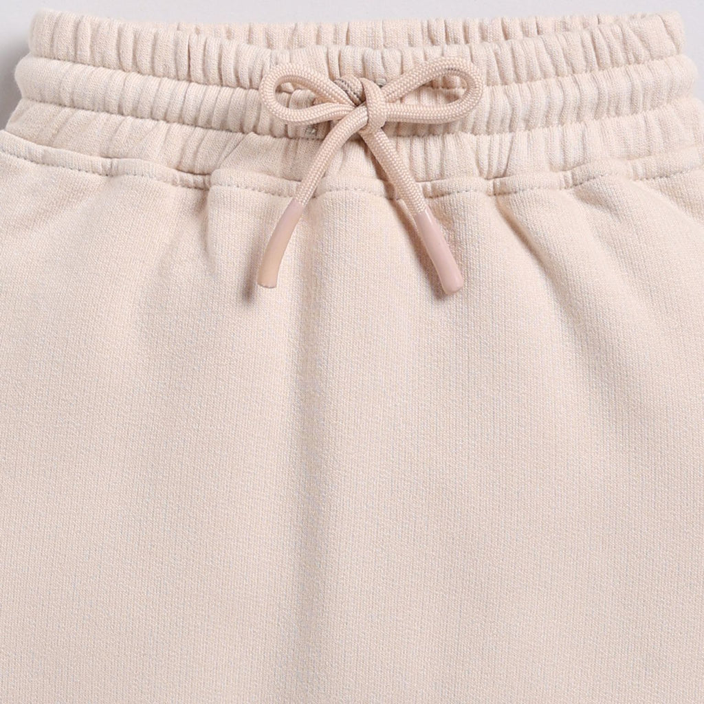 Organic Fleece Relaxed Jogger-Almond Peach