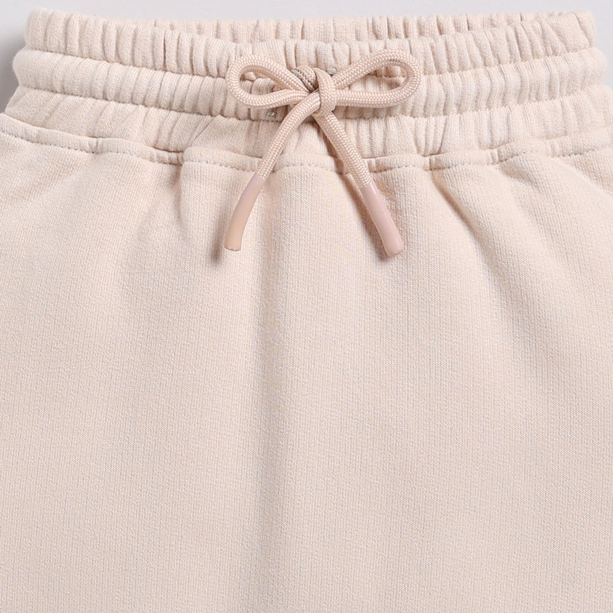 Organic Fleece Relaxed Jogger-Almond Peach