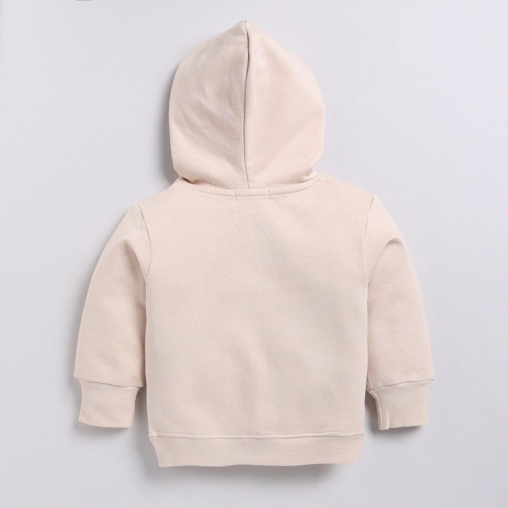 Organic Fleece Hoodie & Jogger Set-Almond