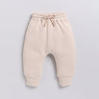 Organic Fleece Hoodie & Jogger Set-Almond
