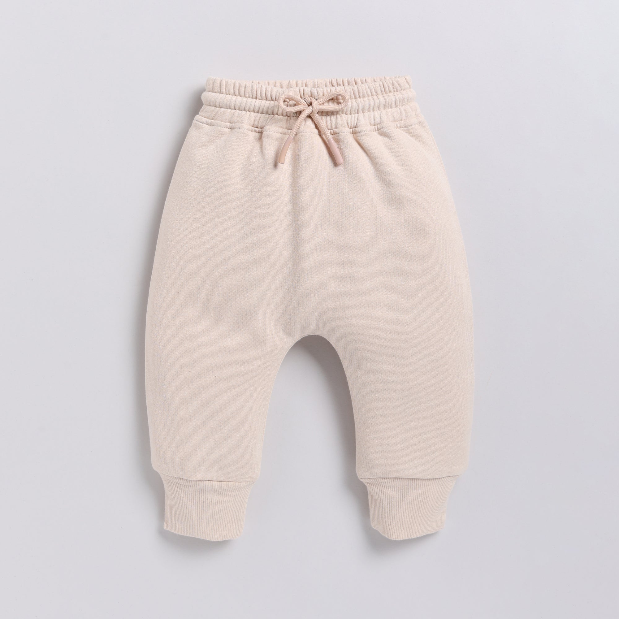 Organic Fleece Hoodie & Jogger Set-Almond