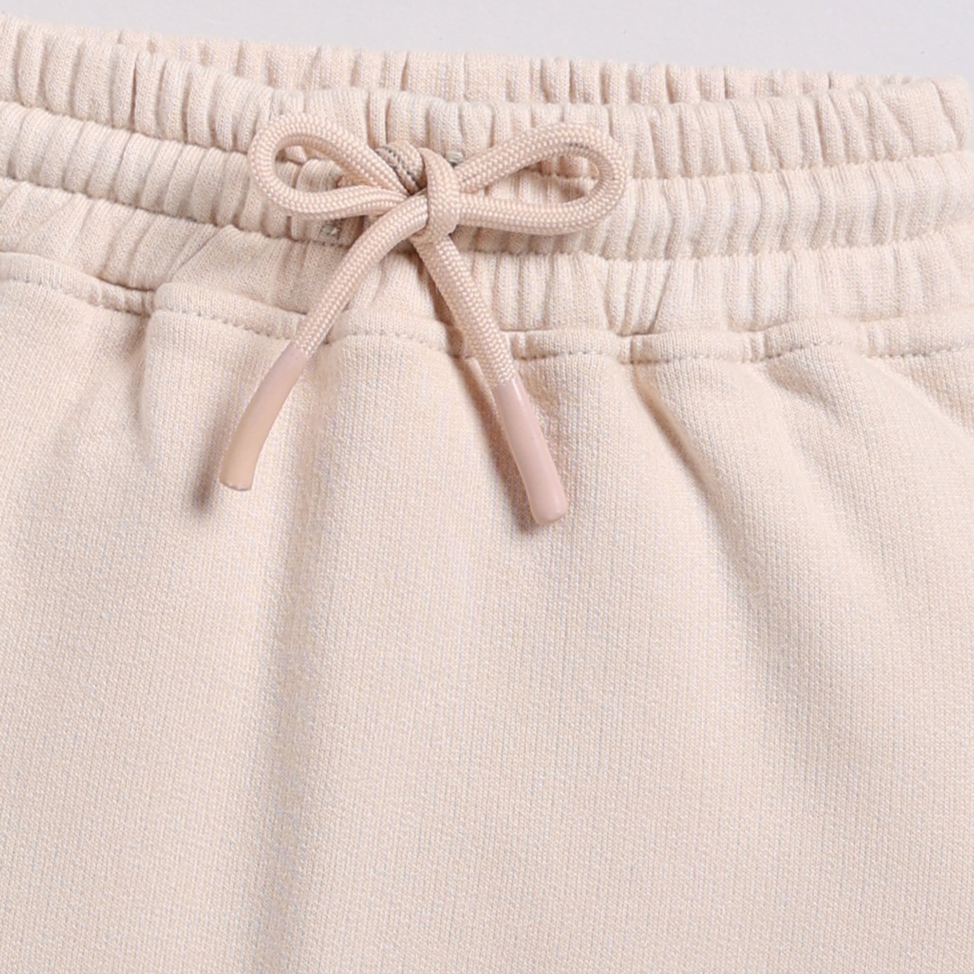 Organic Fleece Hoodie & Jogger Set-Almond