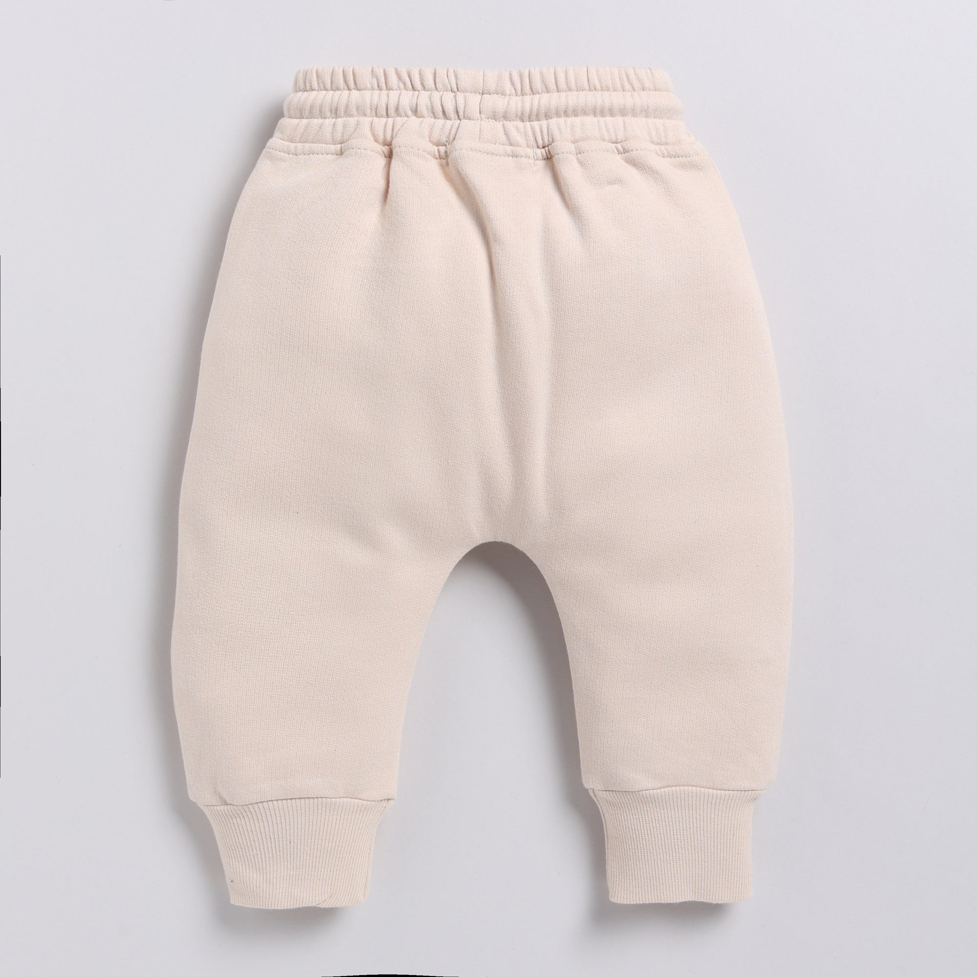 Organic Fleece Hoodie & Jogger Set-Almond