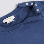 Organic Fleece Over Size Sweatshirt-Dark Blue