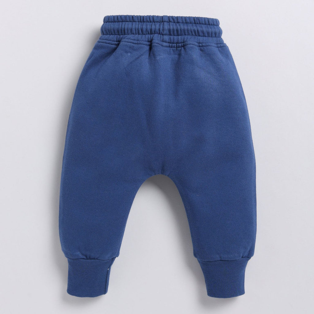Organic Fleece Relaxed Jogger-Dark Blue