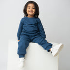 Organic Fleece Relaxed Jogger-Dark Blue