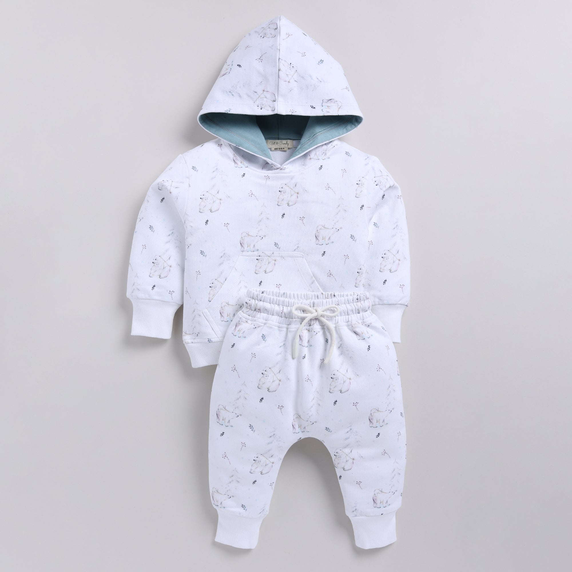 Organic Fleece Hoodie & Jogger Set-Constellation Bear