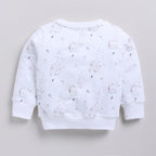Organic Fleece Over Size Sweatshirt-Constellation Bear
