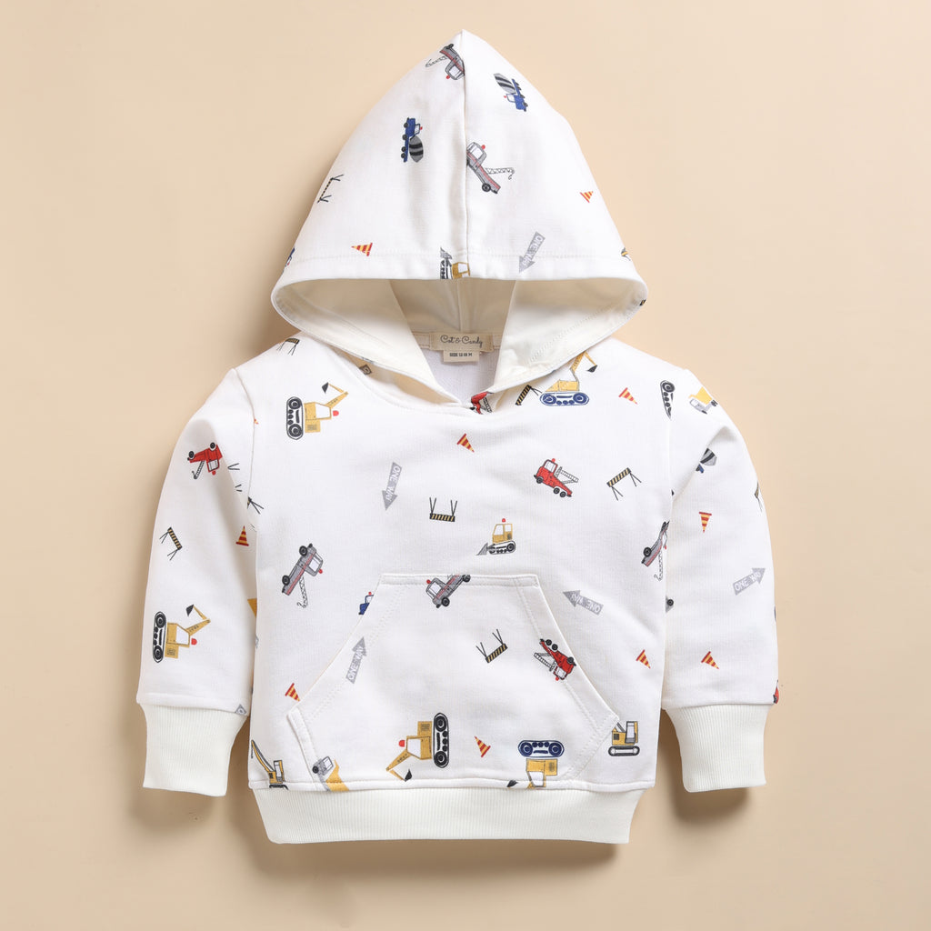 Organic Fleece Over Size Hoodie-Construction