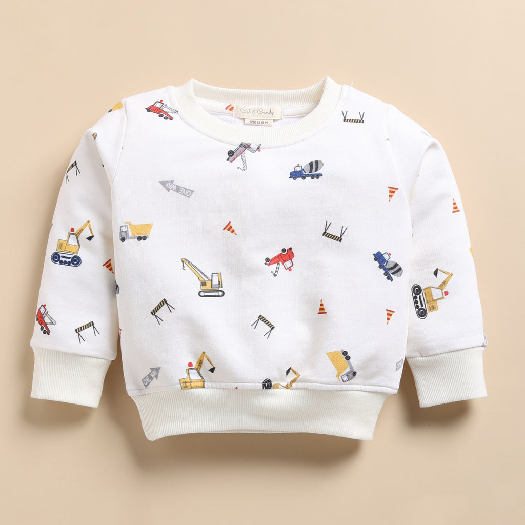 Organic Fleece Over Size Sweatshirt-Construction