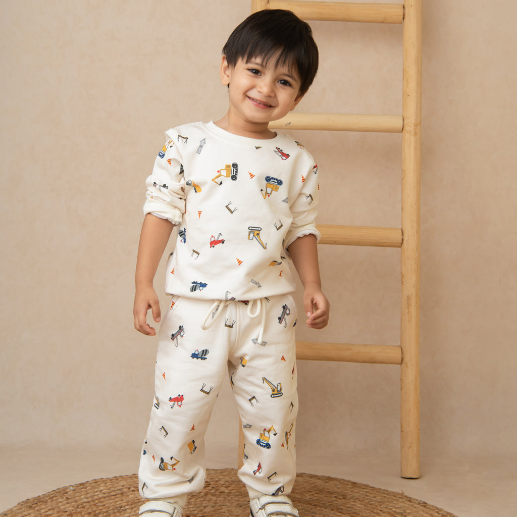 Organic Fleece Over Size Sweatshirt-Construction