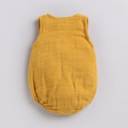 Organic Muslin Bubble Romper-Mustard