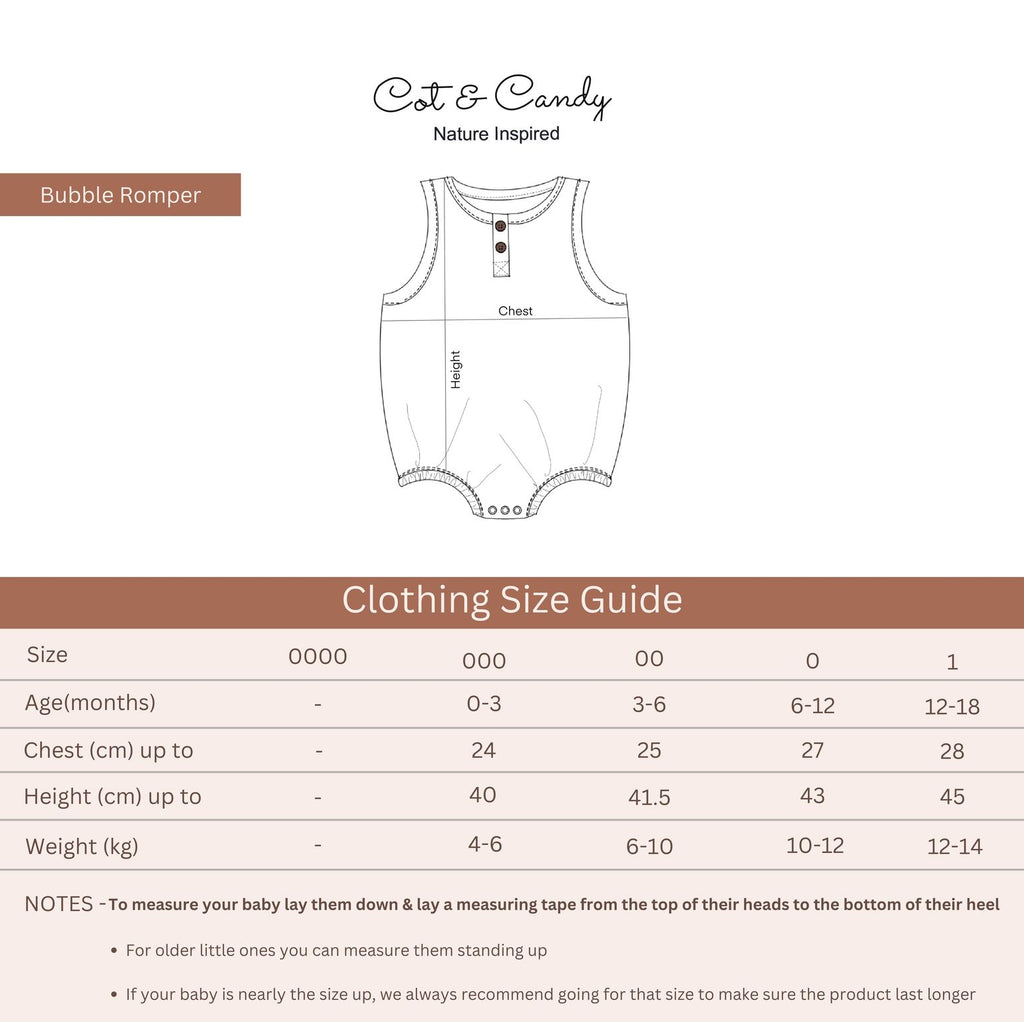 Organic Muslin Bubble Romper-Ginger
