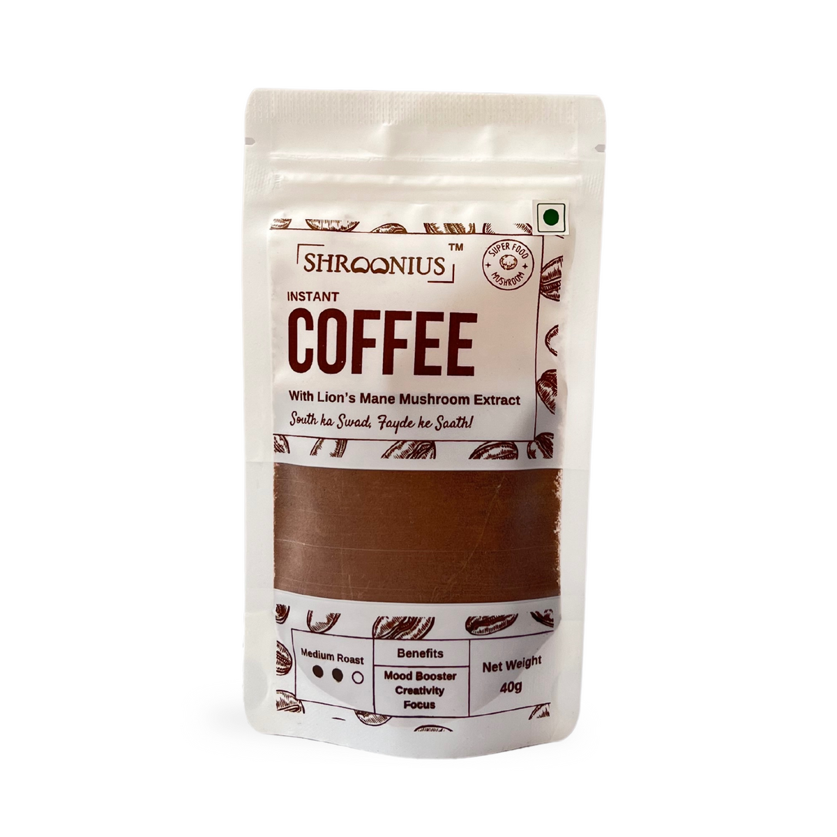 Instant Coffee with Lion's Mane Mushroom extract