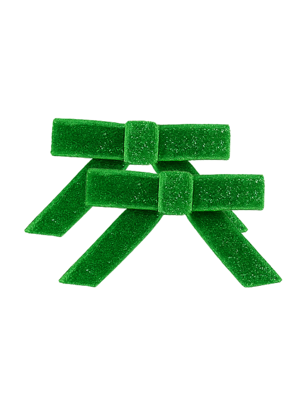 Green Glitter bows
