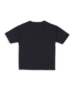 100% Cotton Drop Shoulder Tee With Cmyk Skate Print - Navy