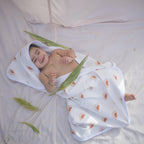 Organic Peek-a-boo Hooded Towel (Sunburst)