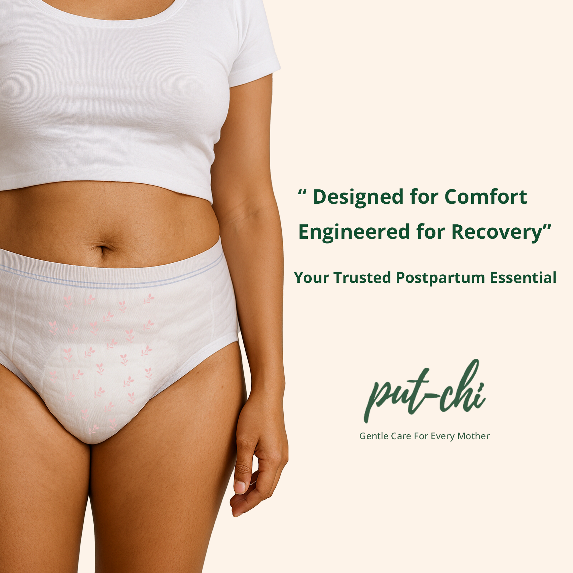 Putchi Bamboo Maternity & Heavy Flow Pads – Pack of 8