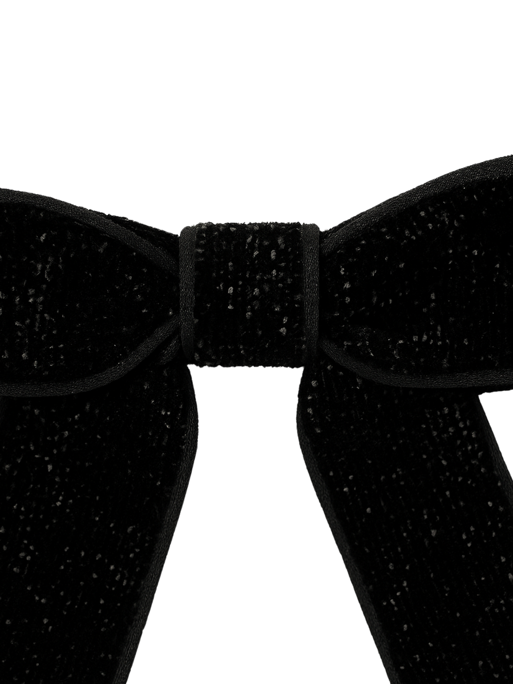 Black Glitter bow