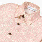 Peach Flora Shirt