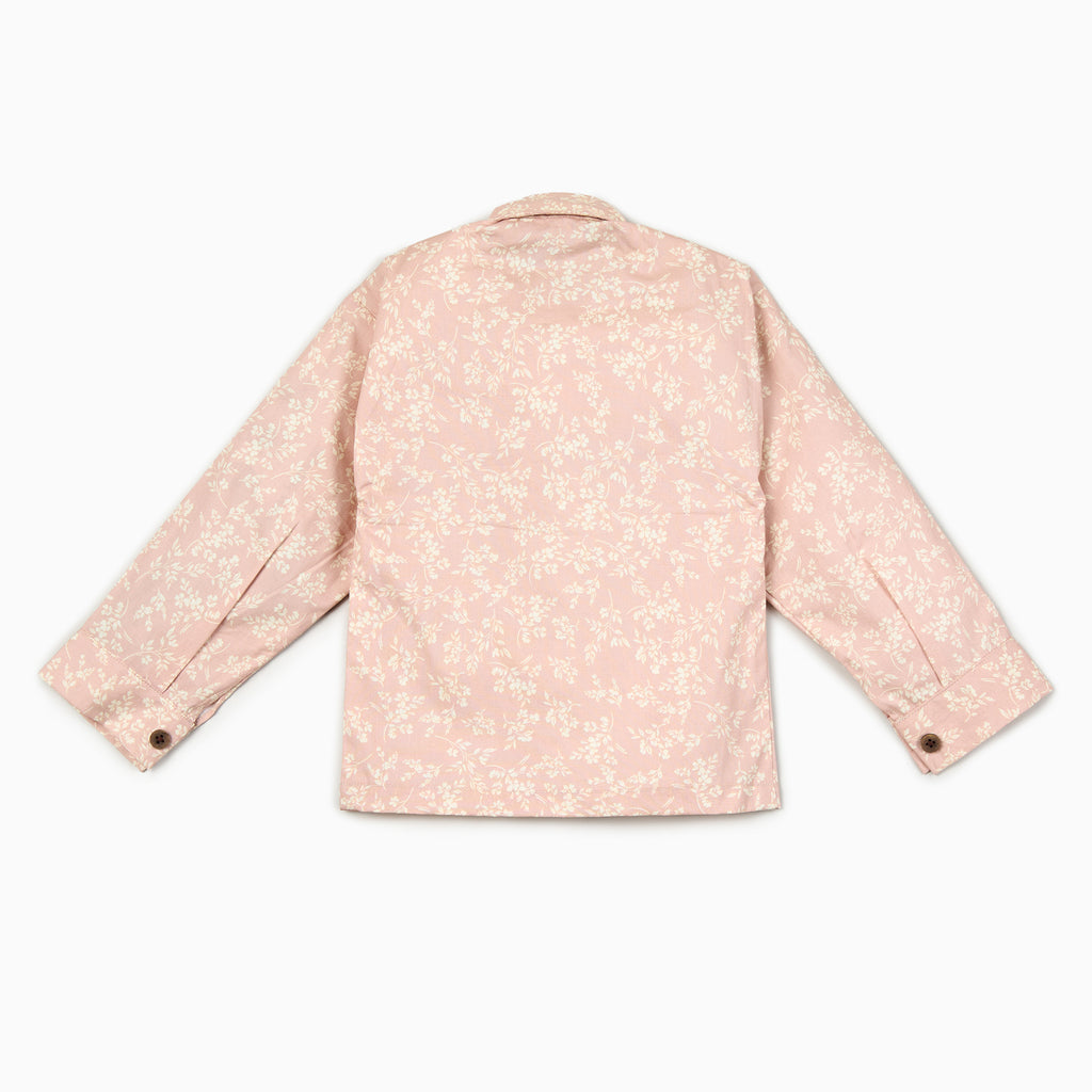 Peach Flora Shirt