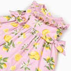 Limone Hand smock dress in Pink