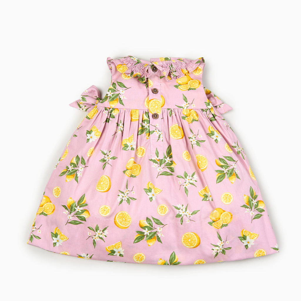 Limone Hand smock dress in Pink