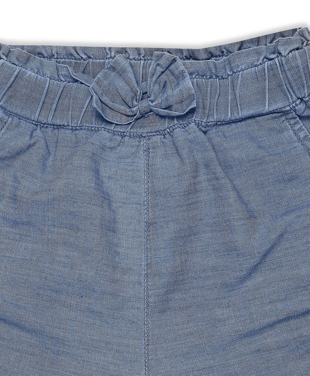 100% Cotton Schiffli Shorts - Blue