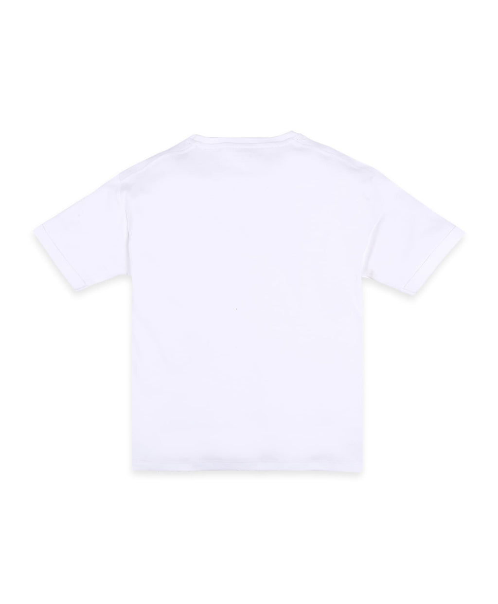 100% Cotton Drop Shoulder Tee With New York Foil Print - White