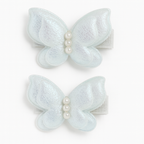Blue butterfly Hairclips