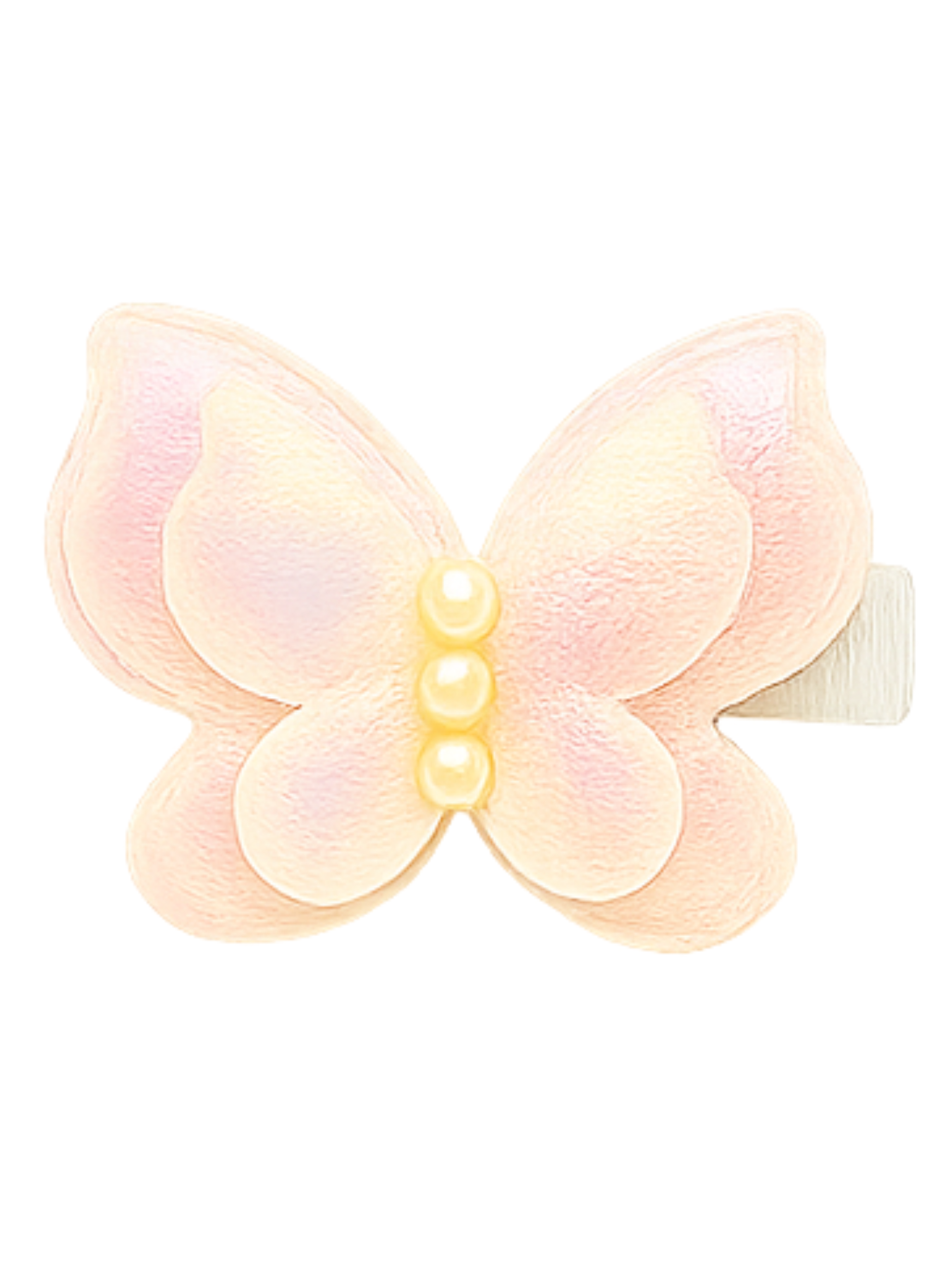 Pink butterfly Hairclips
