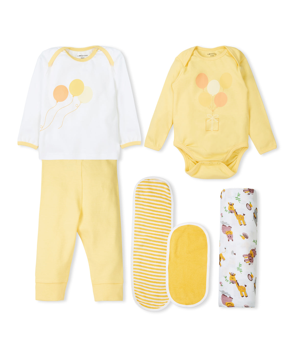 Love Bundle Infant Essential Gift Set Pack of 6 pcs - Yellow
