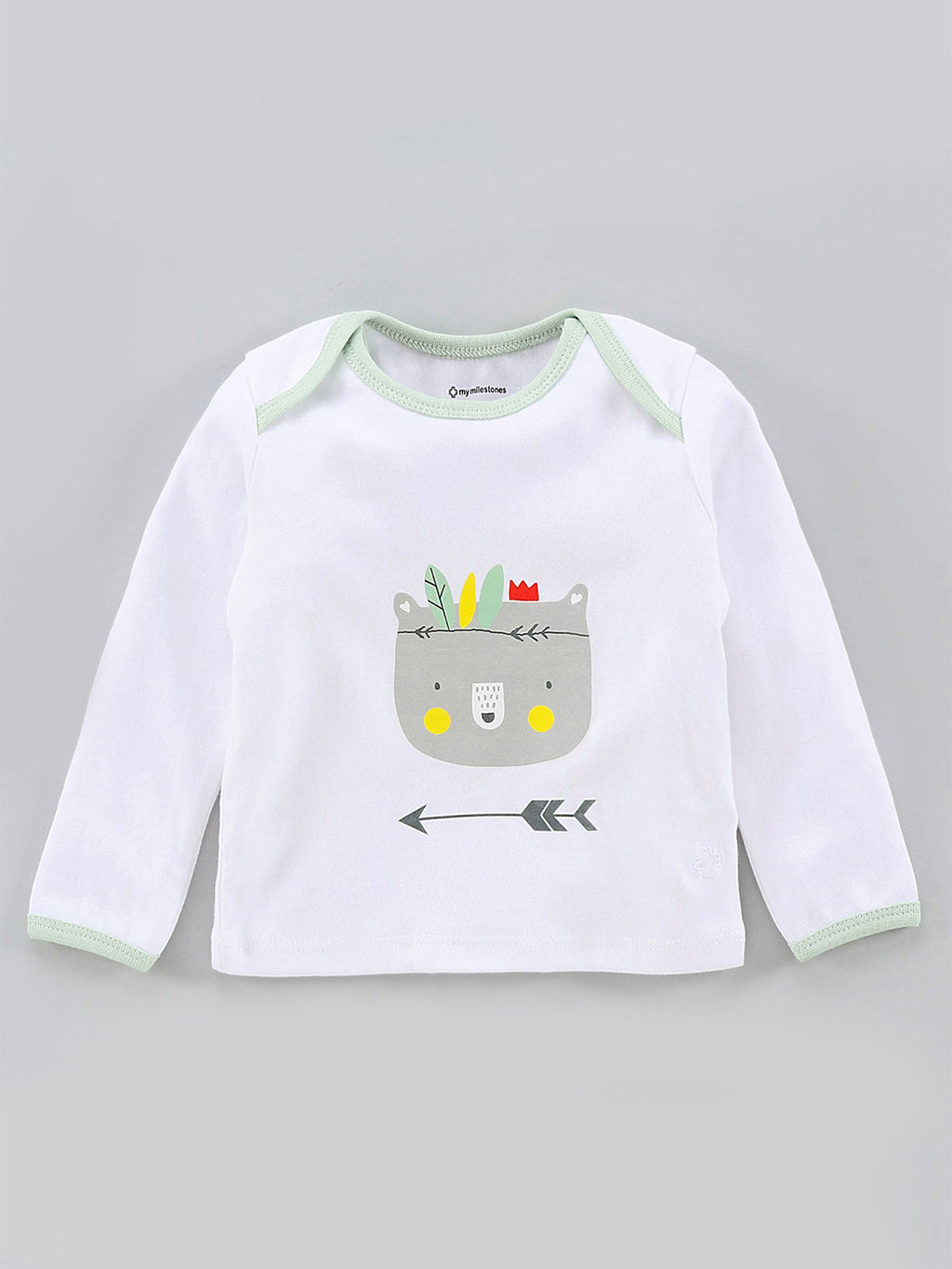 Infant Essentials Gift Set Full Sleeves Sage Green - 8 Pieces