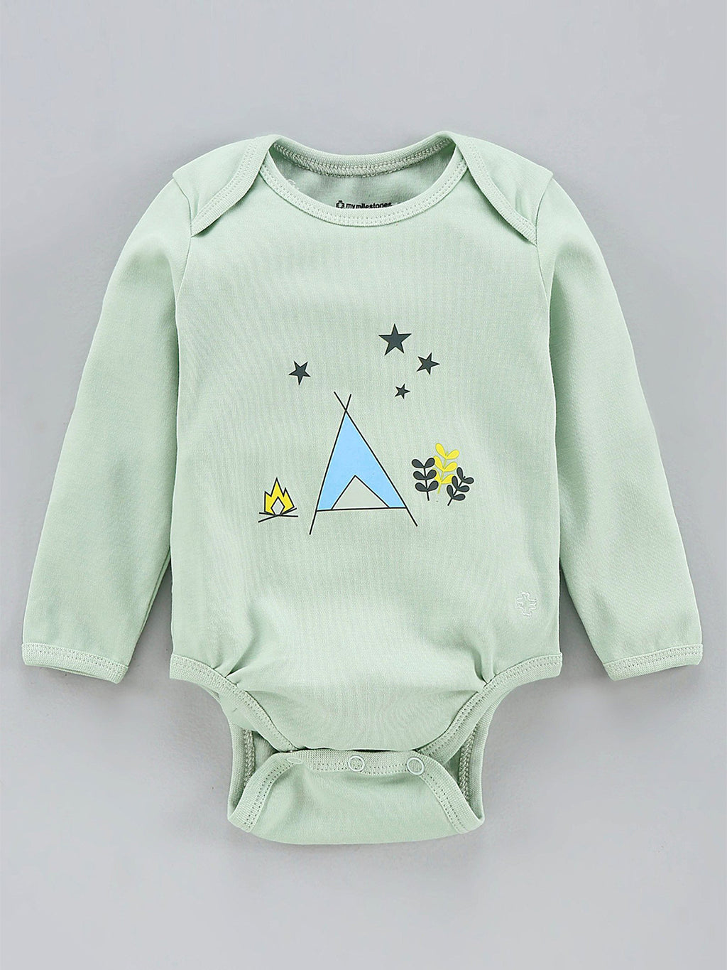 Infant Essentials Gift Set Full Sleeves Sage Green - 8 Pieces