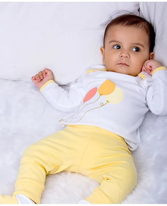 Infant Essentials Gift Set Full Sleeves Yellow - 8 Pieces