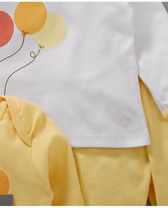 Infant Essentials Gift Set Full Sleeves Yellow - 8 Pieces