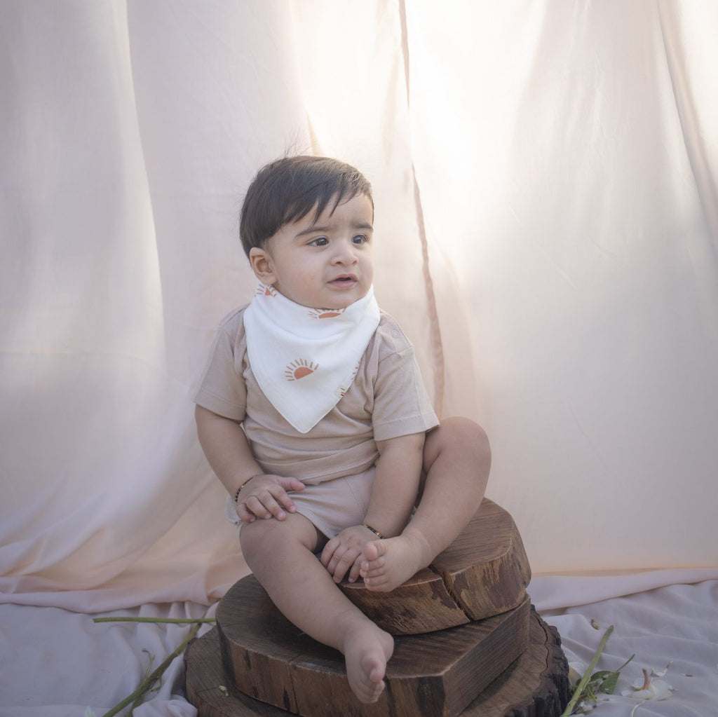 Organic Drool bib  (Sunburst)