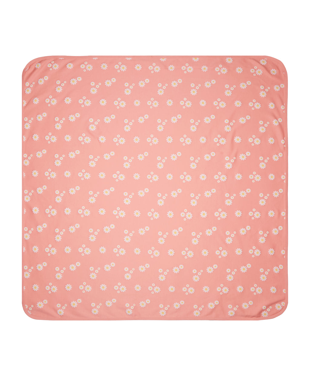 100% Cotton Interlock Baby Wrapper Daisy Print & White Pack of 2