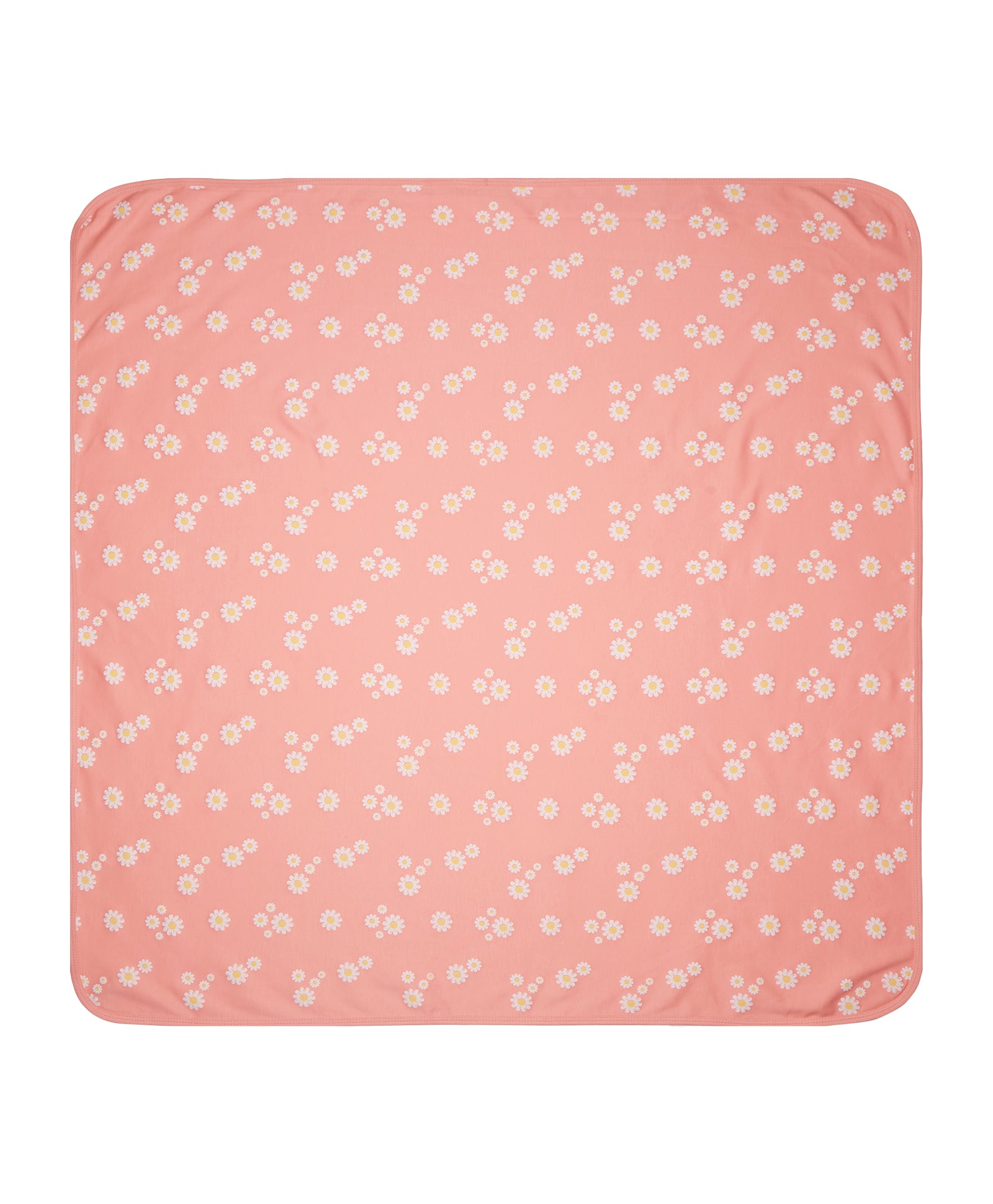 100% Cotton Interlock Baby Wrapper Daisy Print & White Pack of 2