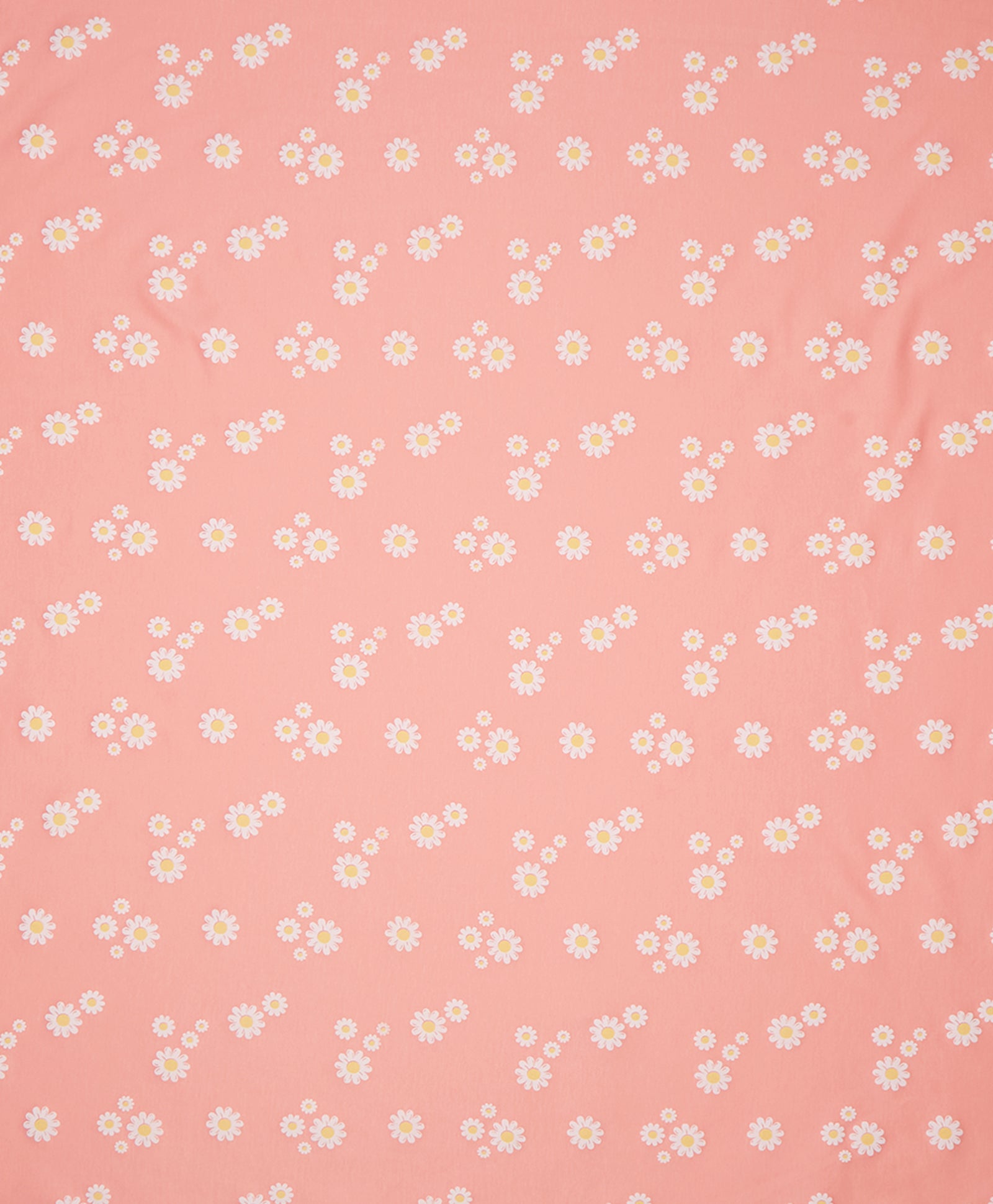 100% Cotton Interlock Baby Wrapper Daisy Print & White Pack of 2
