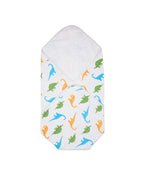 100% Cotton Interlock Baby Wrapper Lemon Print & White Pack of 2