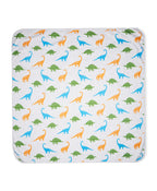 100% Cotton Interlock Baby Wrapper Dino Print & White Pack of 2